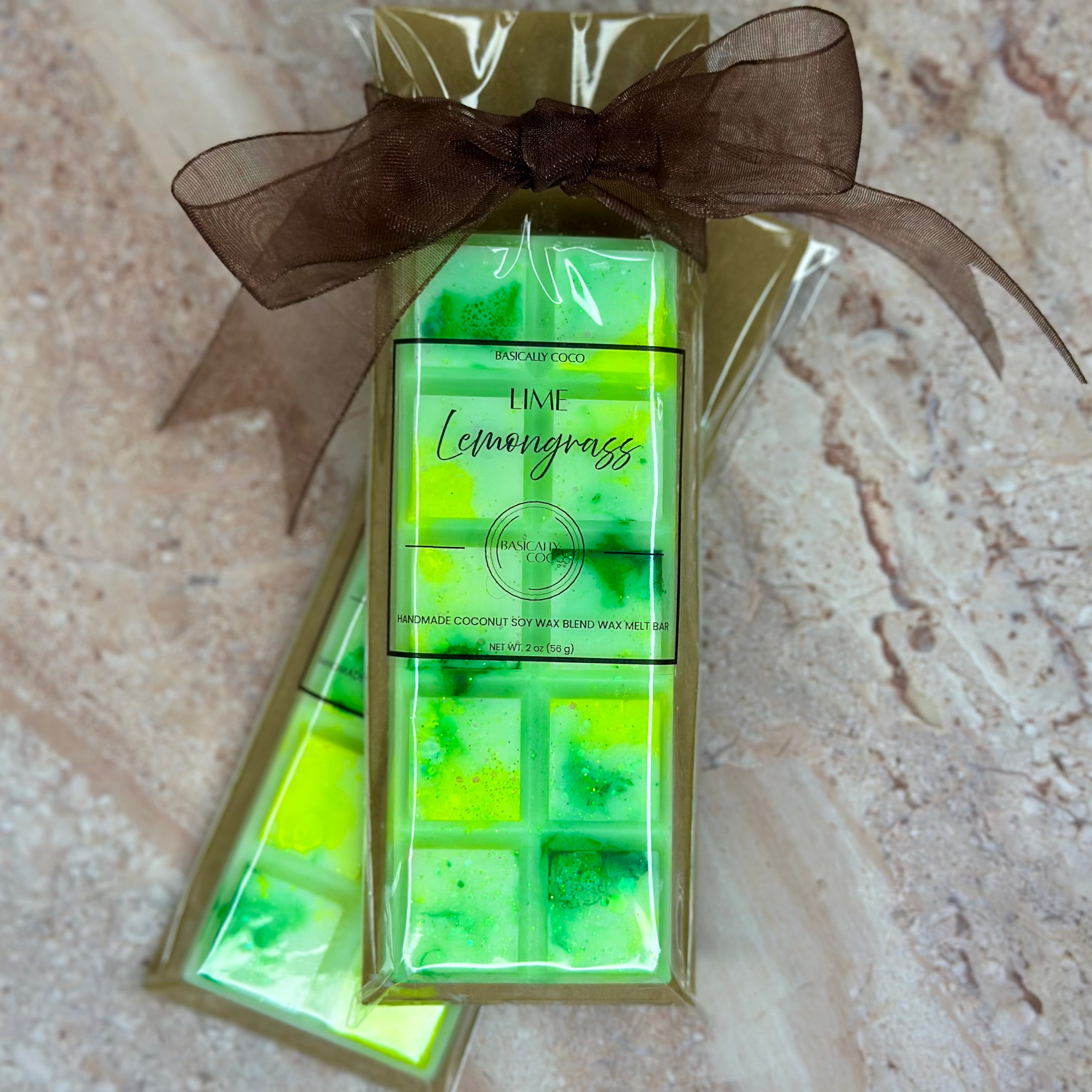 Lime Lemongrass | Coconut Soy Wax Blend Wax Melt Bar