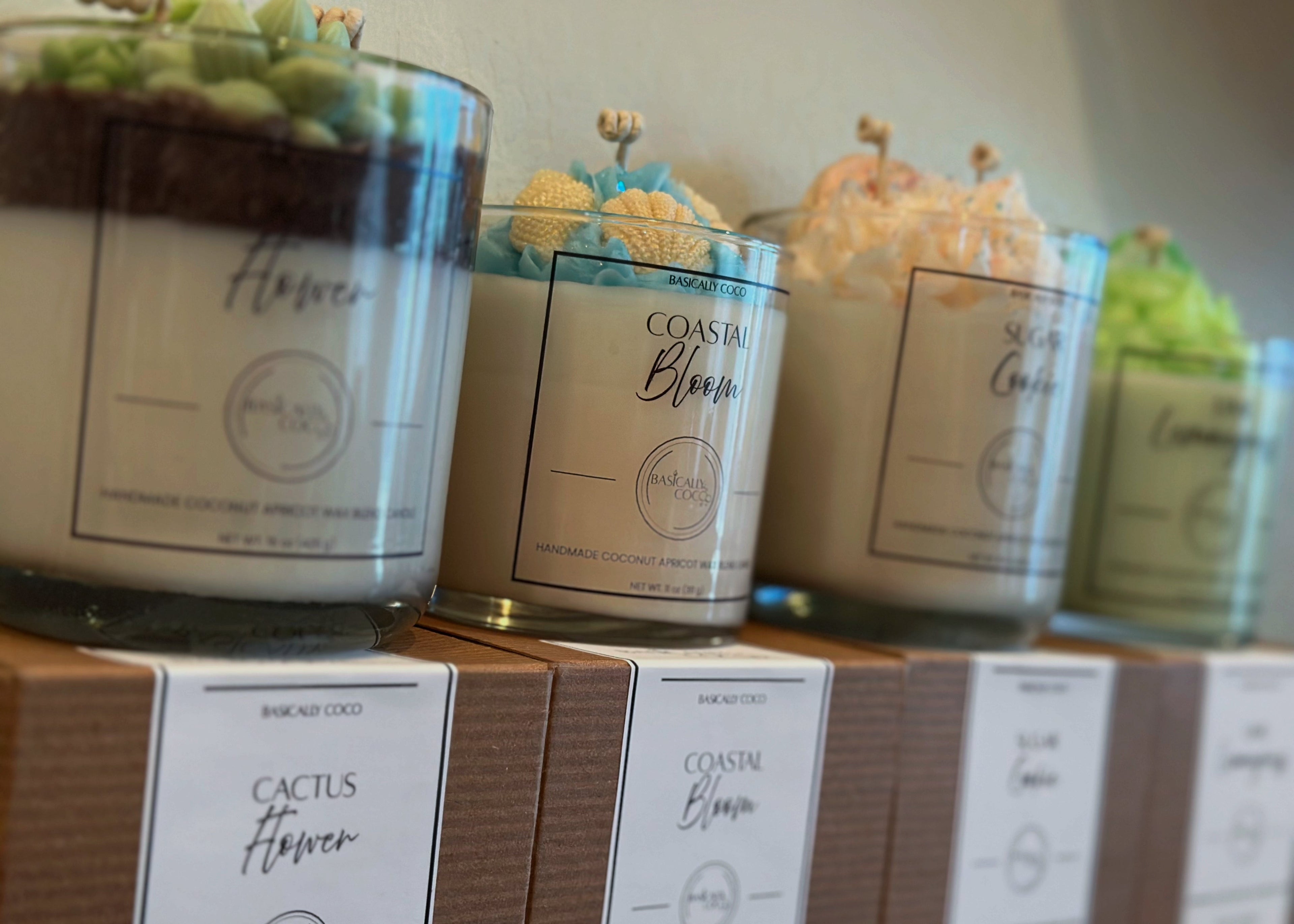 Basically Coco Container Candles Display