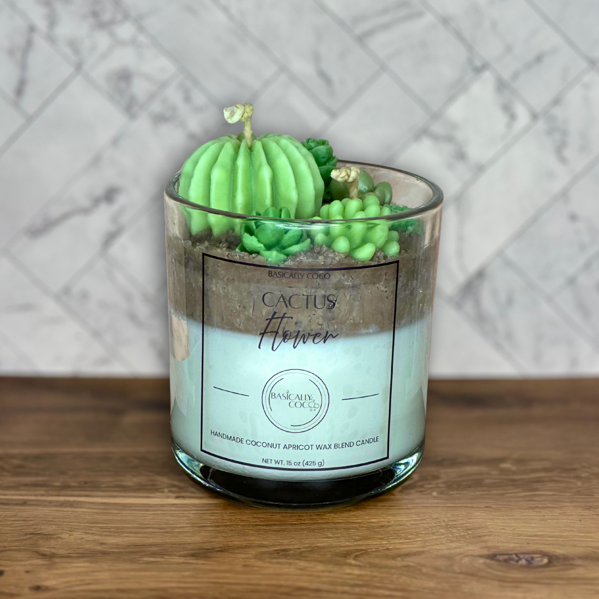 Coconut Apricot Wax Blend Container Candle 15oz 425g