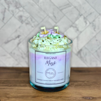 Elegant Musk Coconut Apricot Wax Blend Container Candle 15oz 425g
