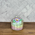 Elegant Musk Coconut Apricot Wax Blend Container Candle 4oz 113g