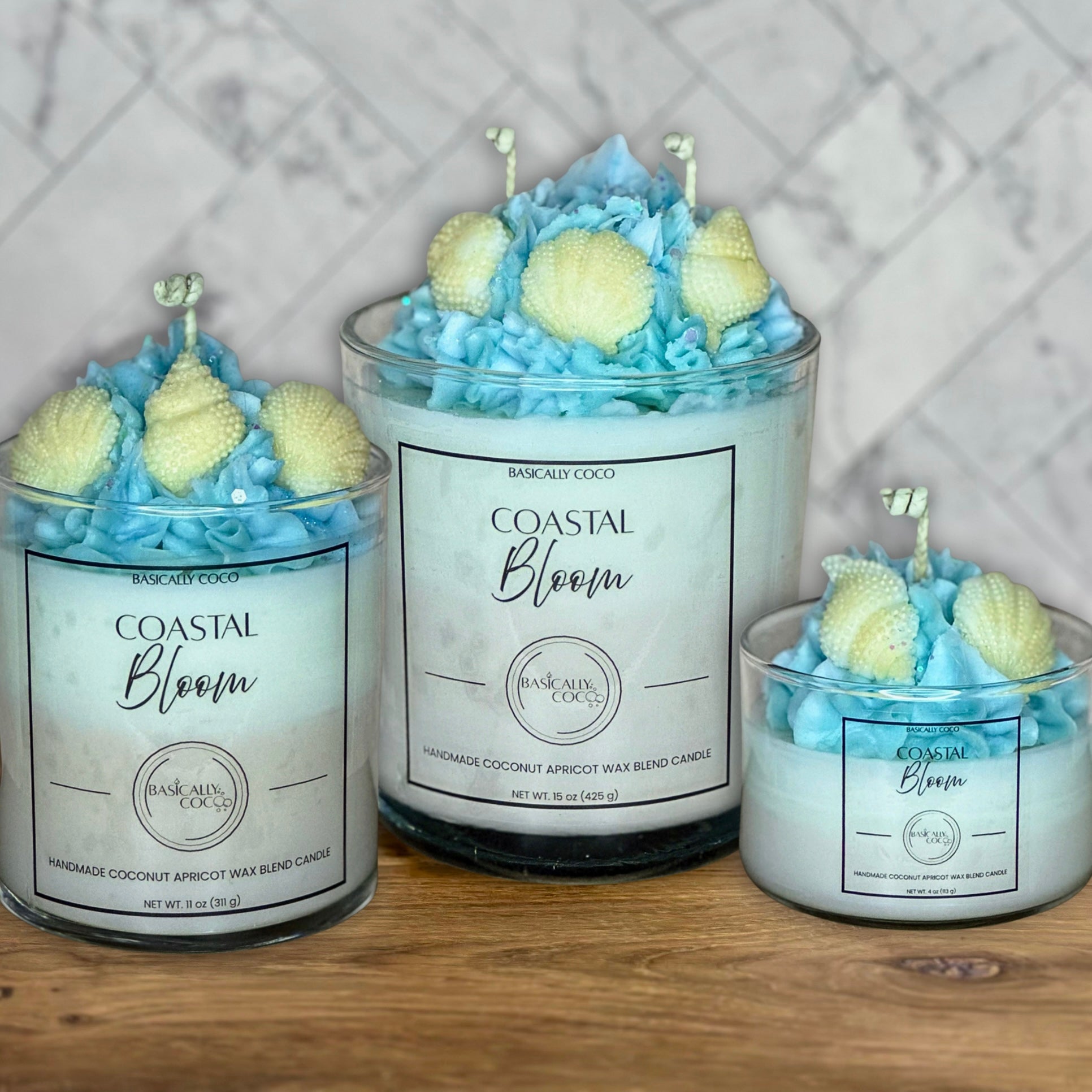 Coastal Bloom | Coconut Apricot Wax Blend Container Candle