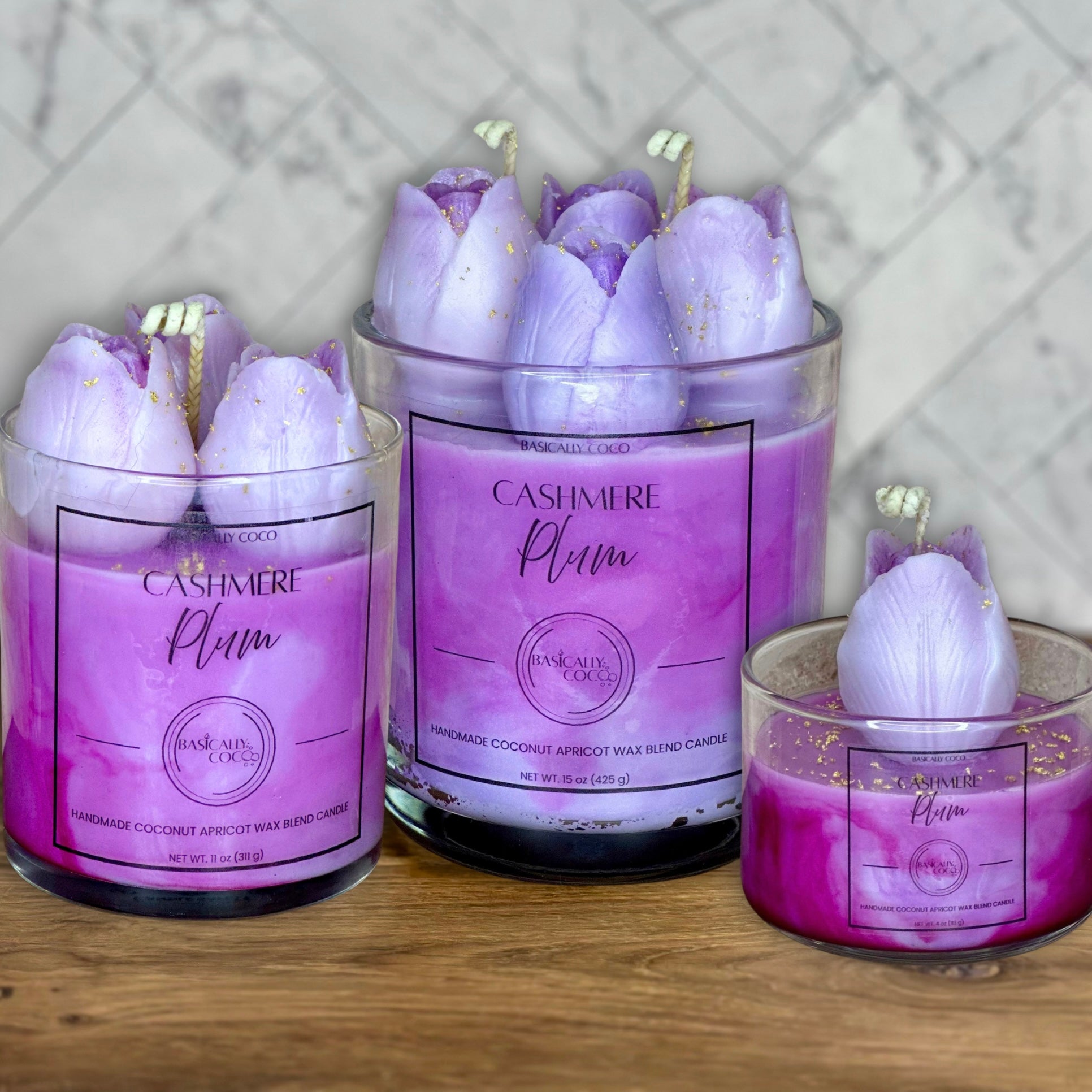 Cashmere Plum | Coconut Apricot Wax Blend Container Candle