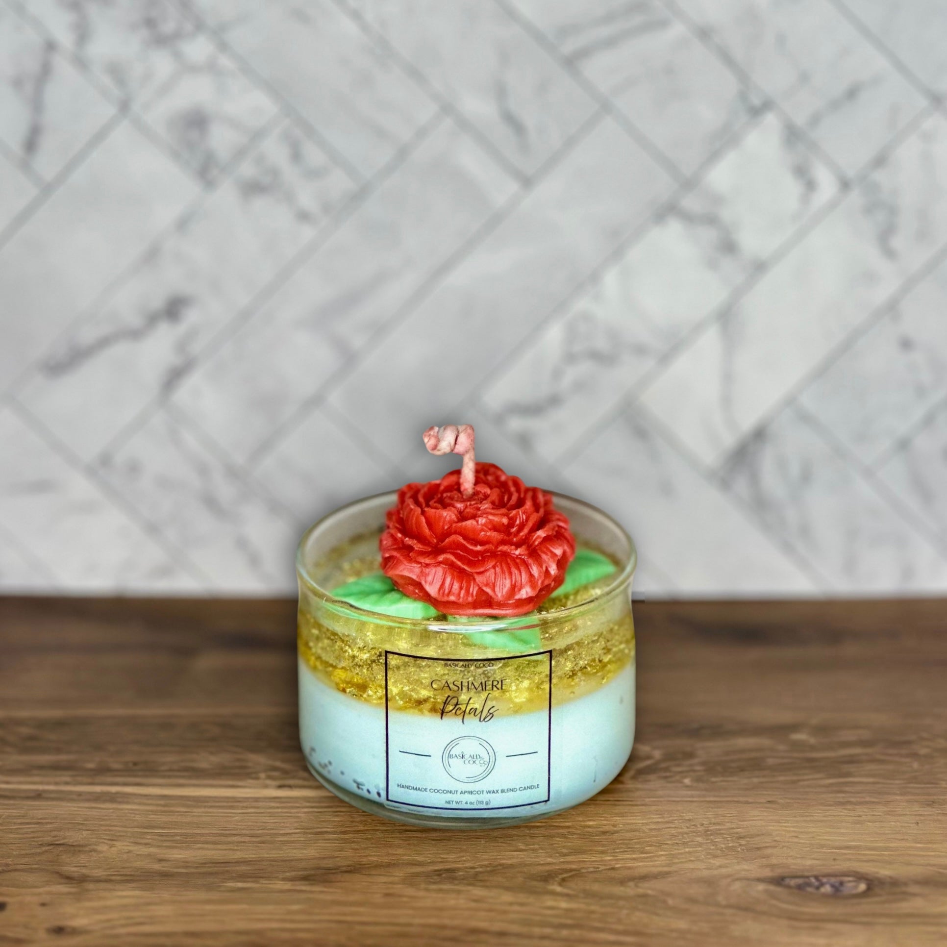 Cashmere Petals | Coconut Apricot Wax Blend Container Candle