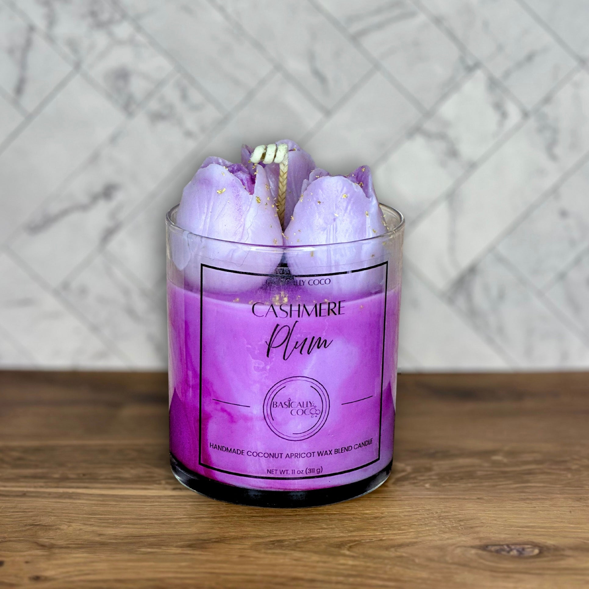 Cashmere Plum | Coconut Apricot Wax Blend Container Candle