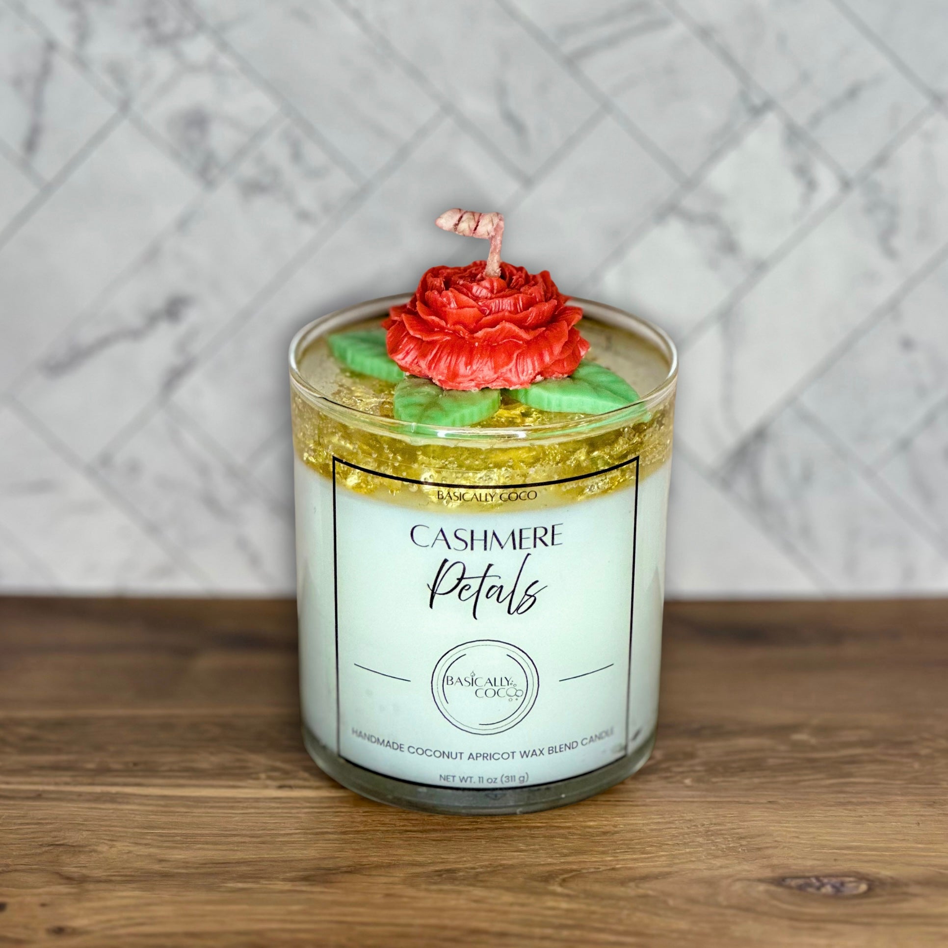 Cashmere Petals | Coconut Apricot Wax Blend Container Candle