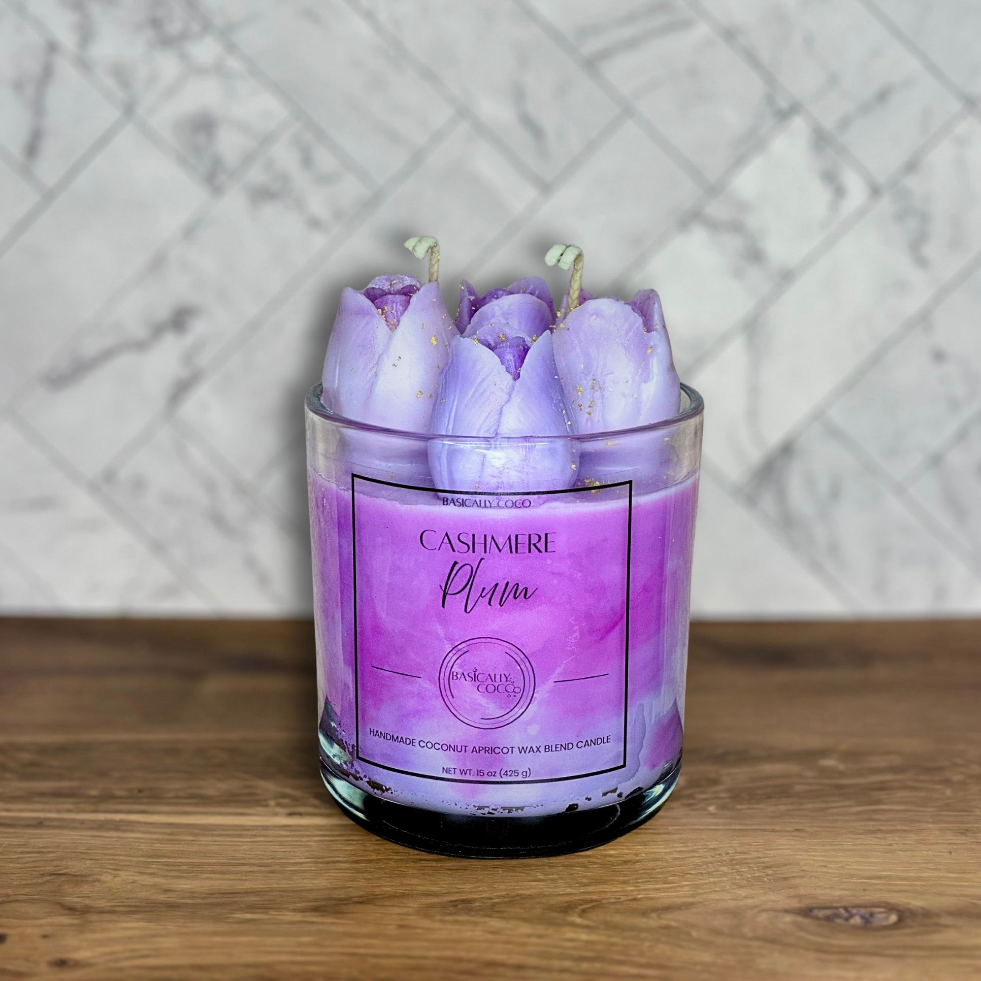 Cashmere Plum | Coconut Apricot Wax Blend Container Candle