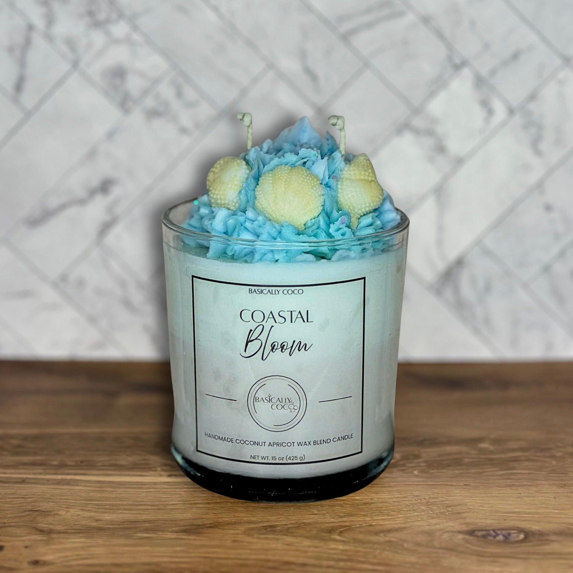 Coastal Bloom | Coconut Apricot Wax Blend Container Candle