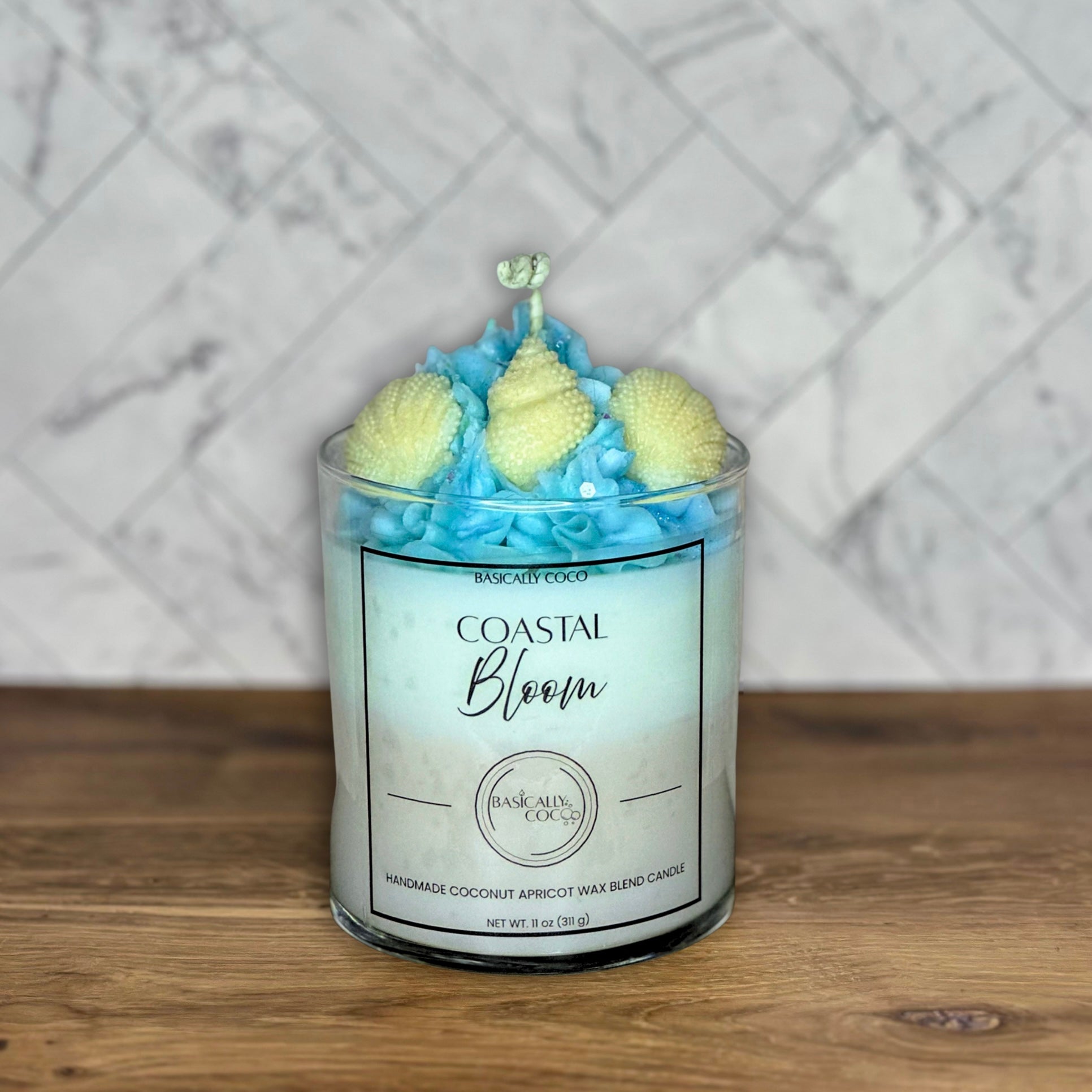 Coastal Bloom | Coconut Apricot Wax Blend Container Candle
