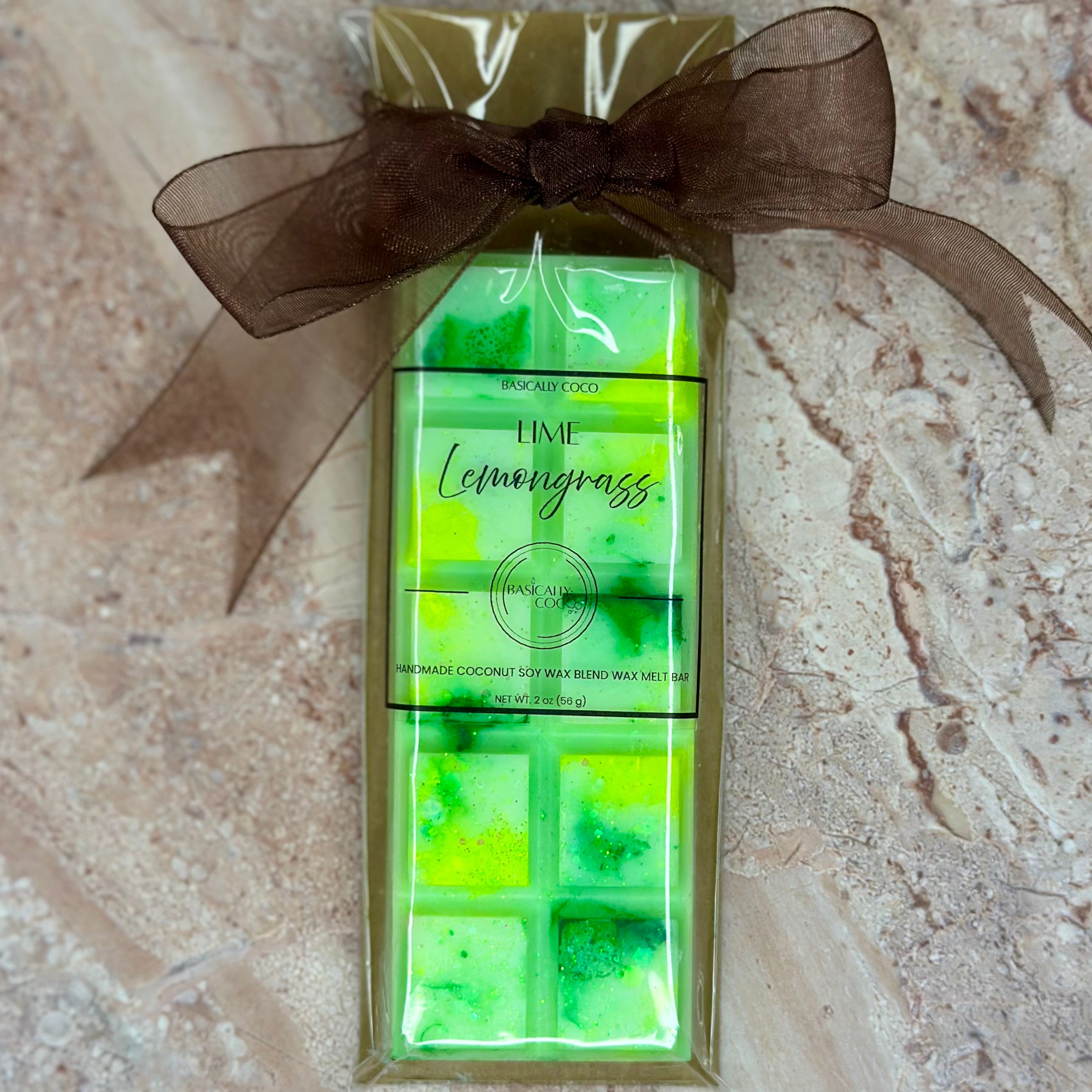 Lime Lemongrass | Coconut Soy Wax Blend Wax Melt Bar