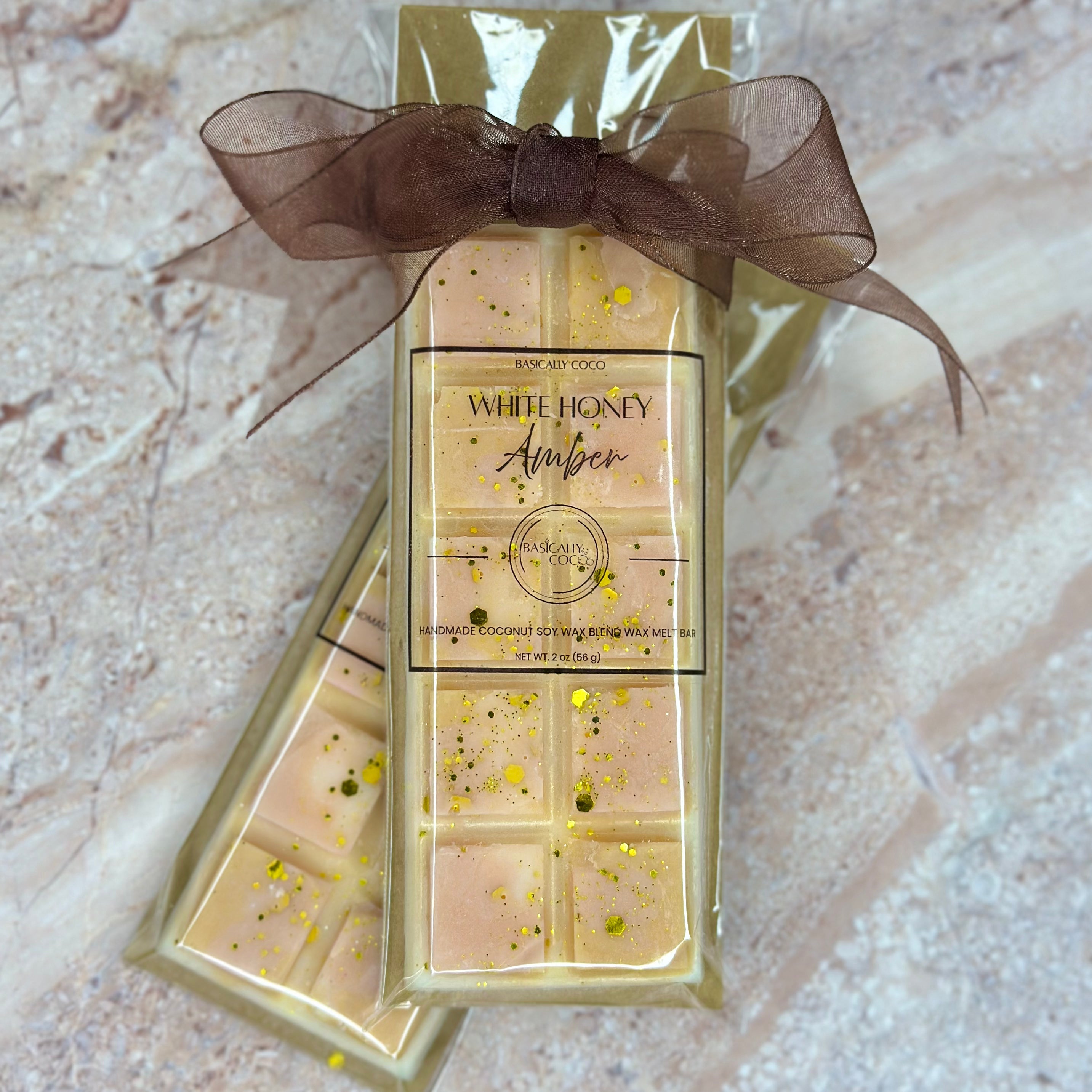 White Honey Amber | Coconut Soy Wax Blend Wax Melt Bar