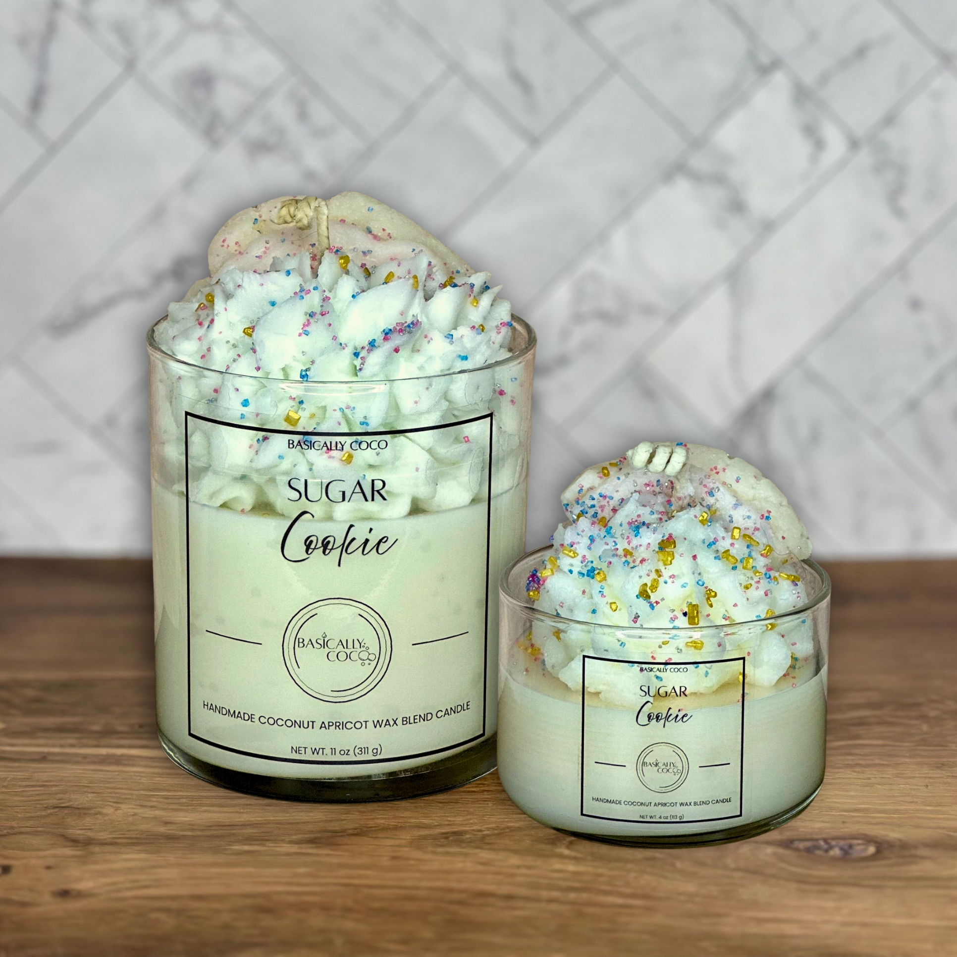 Sugar Cookie Coconut Apricot Wax Blend Container Candle